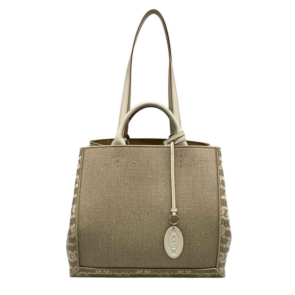 Tod's Double-Up Tote Bag Gray Beige #374151T77B